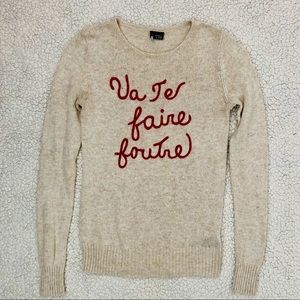 "Va Te Faire Foutre" French Sweater